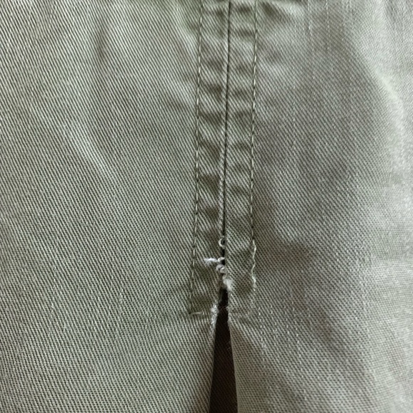 Mango Army Green Button Down Shirt Dress - Picture 8 of 8